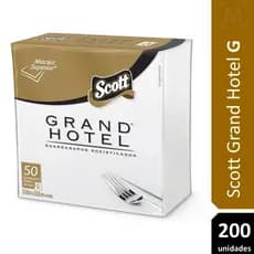 Guardanapo Luxo Scott Grand Hotel Tamanho Grande 31,8x32,8cm Kit 200 Unidades