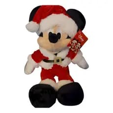 Pelúcia Mickey Papai Noel Disney Natal Decoração 30cm