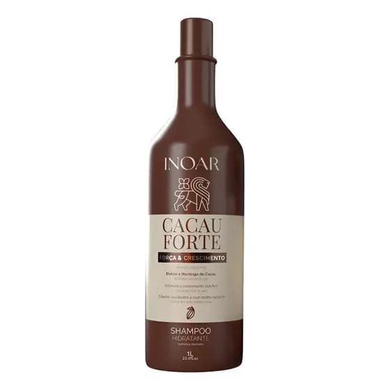 Shampoo 1l Cacau Forte Cabelos Quebradiços Biotina Inoar