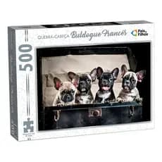 Quebra Cabeça 500 Peças Cachorro Buldogue Frances