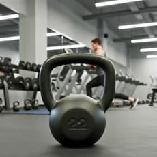 Kettlebell Pintado 22kg Musculação Treino Fitness Preto