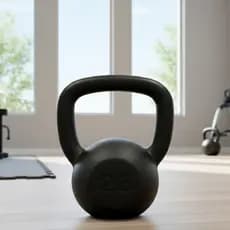 Kettlebell Pintado 26kg- Musculação Treino Fitness Preto