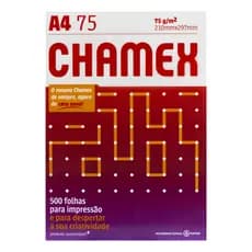 Papel Sulfite Branco A4 Chamex 75grs 210x297 Resma 500 Folhas / 300 Folhas