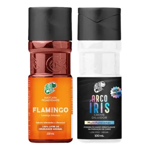 Kit 1 Tonalizante Flamingo + 1 Diluidor 100ml - Kamaleão Color