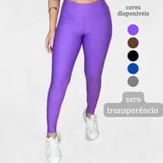 Calça Legging Fitness Academia Cintura Alta Compressão Zero Transparência Premium Esporte Treino