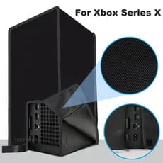 Capa Macia À Prova De Poeira Para Acessórios Do Console Xbox Série X Vertical De Proteção Anti-Riscos horizontal D'água