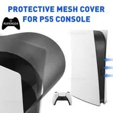 Para O PS5 Console Tampa De Malha Respirável Rede De Ventilação De PVC Flexível Filtro Anti-Pó Lavável Accessorie