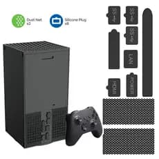 Kit À Prova De Poeira Tampa Anti-Pó Para Xbox Series X Console Acessórios Jogos Do Filtro De Porta De Silicone Plugues