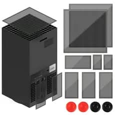 Tampa Anti-Pó Do Filtro Para Console Xbox Série X Ventilador De Resfriamento Polegar