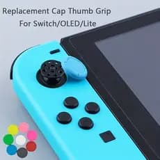 Tampa De Aperto De Polegar De Silicone Para Nintendo Switch/Oled/Lite JoyCon Controlle 3D Analógico Joystick Capa Substi