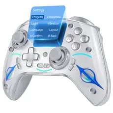 Controlador Sem Fio Bluetooth Para Nintendo Switch1/2/PS4/Android/IOS Gamepads Efeito Hall Joystick Controles De PC Aces