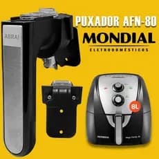 Puxador Para Air Fryer AFN-60 AFN-80 Mondial Preto Original