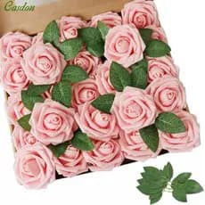 25pcs rosa buquê de simulação PE buquê de flores em casa CasdonHome