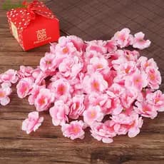 100 Peças Flor De Cerejeira Pétalas Artificiais Simulação Pêssego/Cabeça De Rosa/Decoração De Casamento/Materiais Feitos Ar Livre Casa Vestir CasdonHome