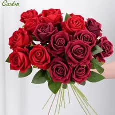 Buquê de Rosas Artificiais para Casa, Casamento, Hotel, Presente de Dia dos Namorados, Flor de Seda CasdonHome