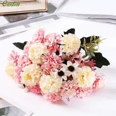 Buquê Artificial de Peônias para Decoração de Casa e Acessórios para Fotografia de Casamento CasdonHome