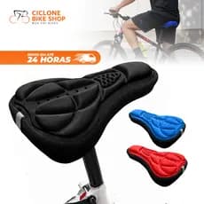 Capa Almofada para Selim Banco Bicicleta 3D Confortável Ajustável Flexível Prática de Ciclismo