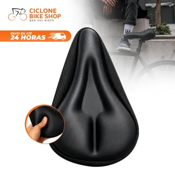 Capa Gel Banco Para Selim Bike Academia Assento Almofada Ajustável Spinning Ciclismo Bicicleta