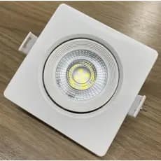 Spot Led 7W Bivolt QUADRADO - Branco Frio (6K) ou Branco Quente (3K)