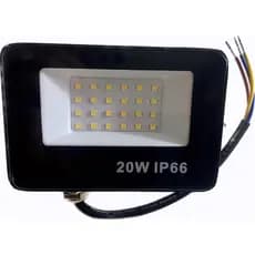Refletor Led 20W Branco Frio 6500K -Potencia 100% - IP66 (Prova D Agua) Bivolt Luz Forte