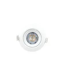 Spot Led 5W Bivolt Redondo Branco Direcionável - Branco Quente (3K) OU Branco Frio (6K).