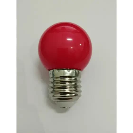 Kit 2/4/6/8/10 Bolinha Led BG45 1.5w 127V E27 - Vermelho
