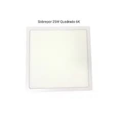 Luminária Painel Quadrado Sobrepor Led 25W - Branco Frio 6500K - Bivolt (100-265v) - QB