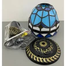 Lustre De Teto Artesanal Azul Para Diversos Lugares - 110v ou 220v - OFP1020