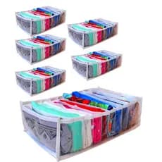 6 Colmeia organizadora de gavetas camisetas 10x25x35cm cada - Organizaplus