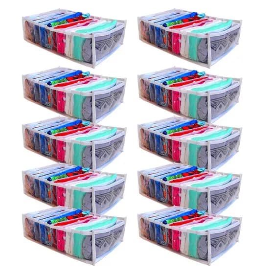 10 colmeia Organizadora de gavetas p/ bermuda (10x25x35) 10 nichos - Organizaplus