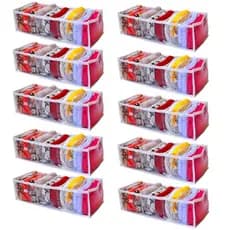 Colmeia organizadora de gaveta transparente kit com 10 und (10x15x35cm) M