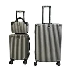 Kit Mala de viagem bolycarbonate com aluminio 10kg de bordo + 23 kg,