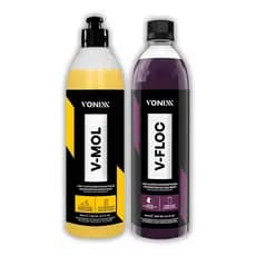 Kit Shampoo Automotivo Sujeira Pesada V-Floc V-Mol Vonixx 500ml