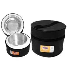 Marmita Térmica Redonda GRANDE N°16 Revestida Com Zíper, com Isopor e Alumínio! Capacidade para 1100ML