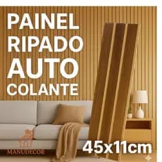 Revestimento Painel De Parede Ripado Decorativo MDF 45x11-Fácil Aplicação para Parede-Envio Imediato