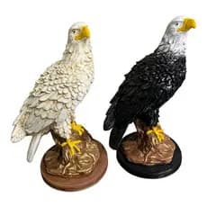 Kit Águias Decorativas – Branco & Preto