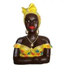 Escultura Namoradeira P laço Decoração Gesso Artesanal Sala Quarto