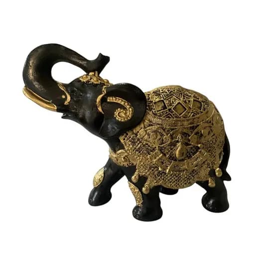 Elefante em Gesso Decorativo Peça Decoração Sofisticada para Sala Quarto Escritório