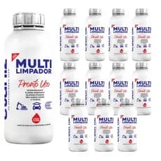 Limpador Multiuso Etaniz Limpa Tudo 1L - Tira Manchas Carro Sofá Tênis Couro -  kit 12 unidades