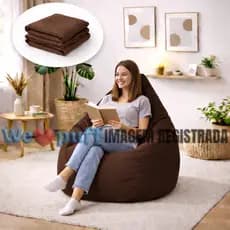 Puff Pera Grande Vazio Para Sala Escritório - Diversas Cores