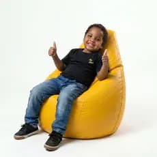Puff Mini Pêra Infantil Menino Menina Crianças com enchimento embalado a Vácuo Quarto Sala Gamer