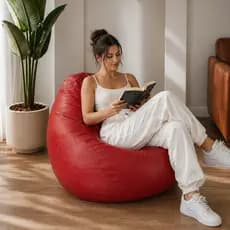 Puff Puffe Fofão em Courino Com Enchimento Embalado a Vácuo Confortável Ergonômico Várias Cores