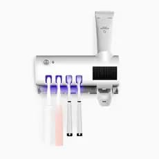Suporte de Parede com Esterilizador UV – Dispenser Automático e Organizador de Escovas