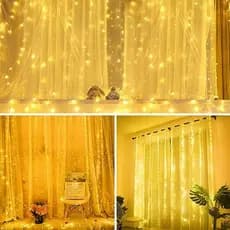 Cortina de LED Decorativa com Controle – Ideal para Natal e Festas