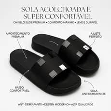 Chinelo slide masculino e feminino Moderno Elegante Versátil leve confortável macio envio full