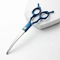 Wingsbro Tesoura Curva Profissional De 7 Polegadas Para Tosa De Cães De Corte Durável E Gatos