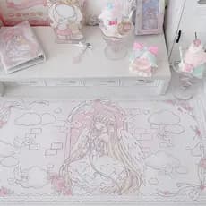 Design Original Xiaoji flor casamento menina série Mouse Pad à prova dwaterproof água antiderrapante estudante bonito co