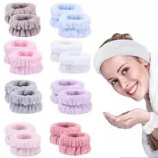 [Faixa De Pulso De Lavagem Facial Pulseira Anti-Gotas Punho Molhado Ciclismo Esportes Sweat Wiping Wrist Sleeve Absorvente Toalha De Mão