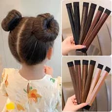 【 Magpie 】 Lazy Artefato De Cabelo Para Crianças Cabeça De Bola De Menina Gravata Círculo Cabeleireiro Acessórios De