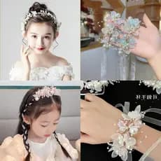 [Beautiful Magpie] Pulseira Da Coroa Infantil Criança Fada Gira